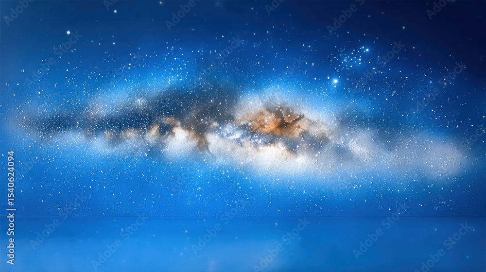 Cosmic Dust and Stars in a Blue Night Sky Cosmic Dust and Stars in a Blue Night Sky