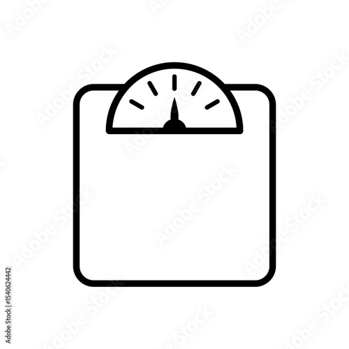 Weight Scale Icon Vector for Health and Fitness
