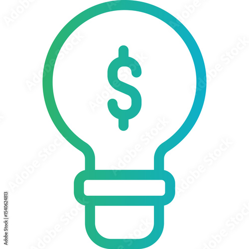 Bulb single icon vector illustration