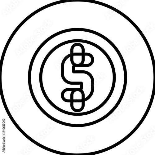 Coin single icon vector illustration