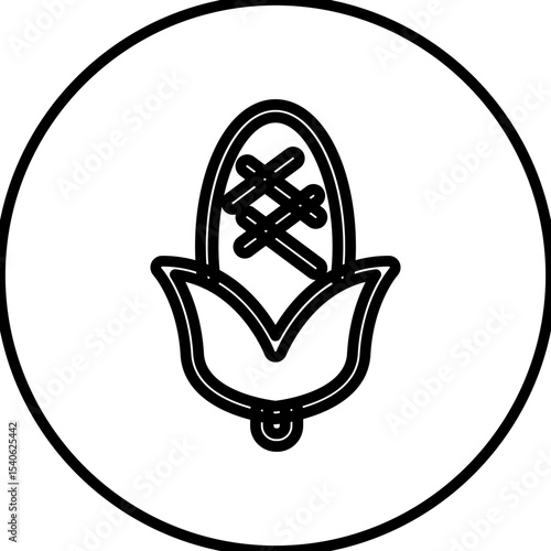 Corn single icon vector illustration