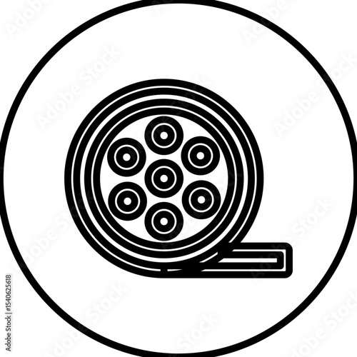 Film single icon vector illustration