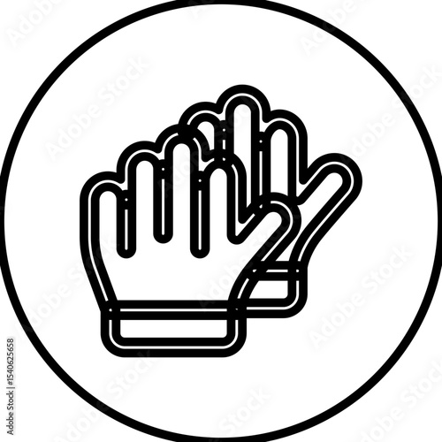 Gloves single icon vector illustration