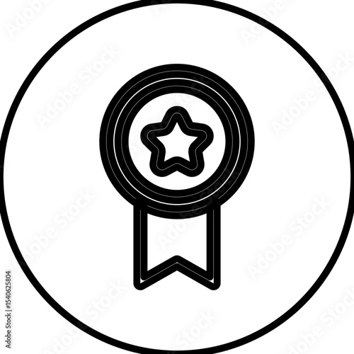 Medal single icon vector illustration