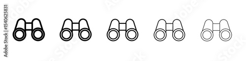 binoculars icon Flat design on isolated background