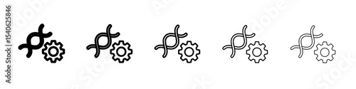 Biomedical engineer icon Flat design on isolated background