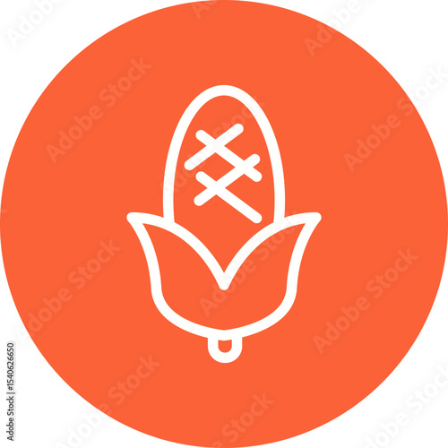 Corn single icon vector illustration