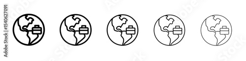 Business expansion icon Flat design on isolated background