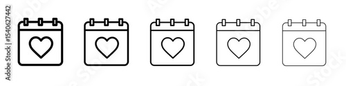 Calendar icon Flat design on isolated background