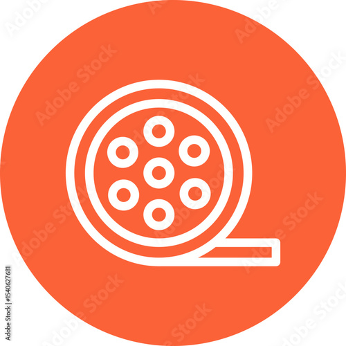 Film single icon vector illustration