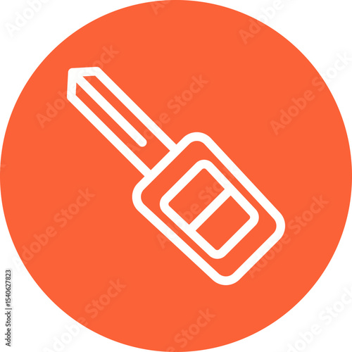 Key single icon vector illustration