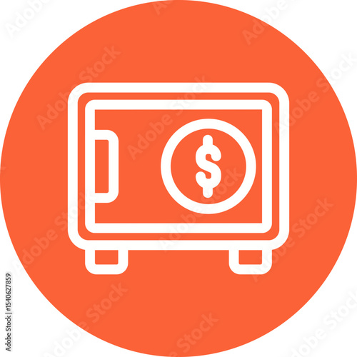 Locker single icon vector illustration