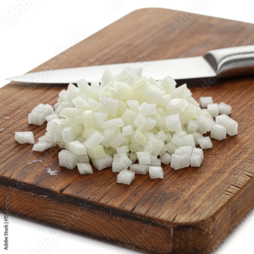 sliced onion on a chopping board