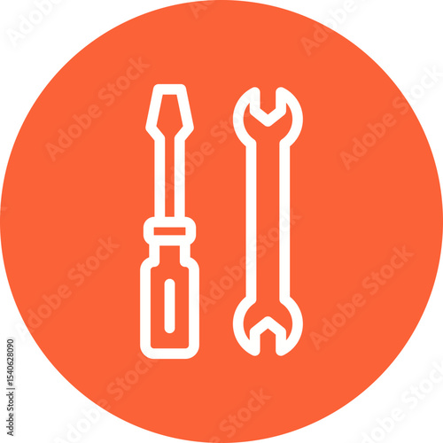 Screw tools single icon vector illustration