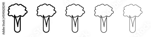 Celery icon Flat design on isolated background