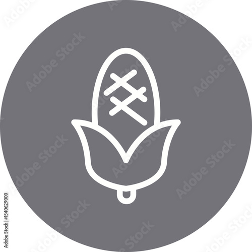 Corn single icon vector illustration