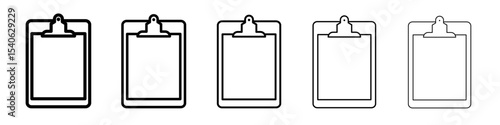 clipboard icon Flat design on isolated background
