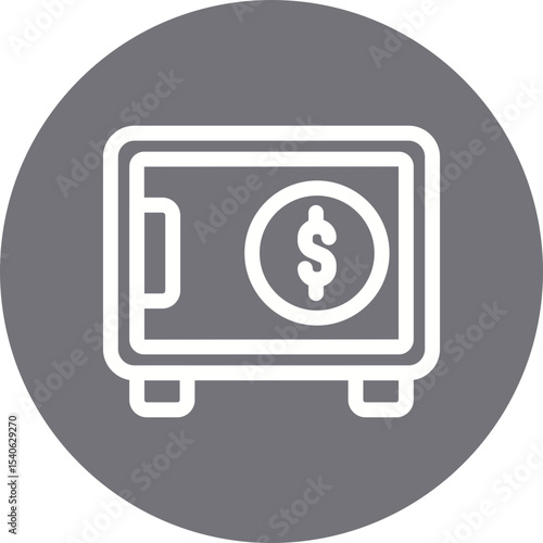 Locker single icon vector illustration