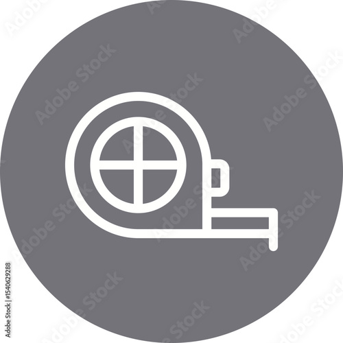 Measuring tape single icon vector illustration