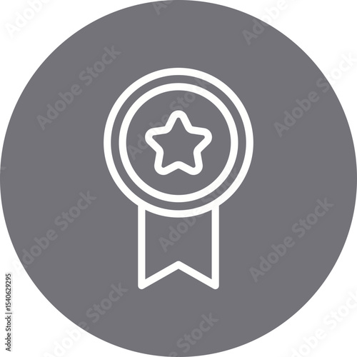 Medal single icon vector illustration