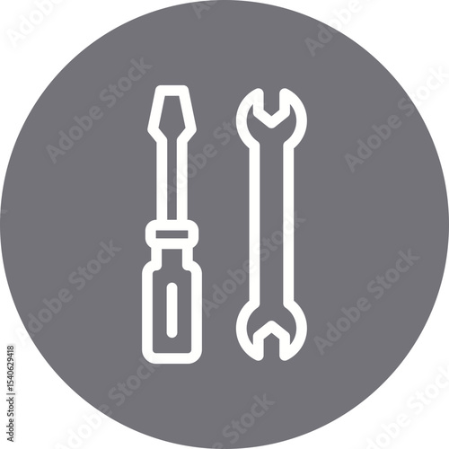 Screw tools single icon vector illustration