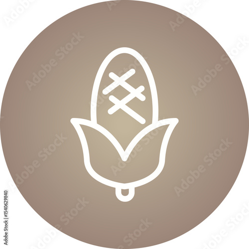 Corn single icon vector illustration
