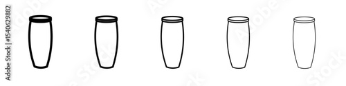 Conga drum icon Flat design on isolated background