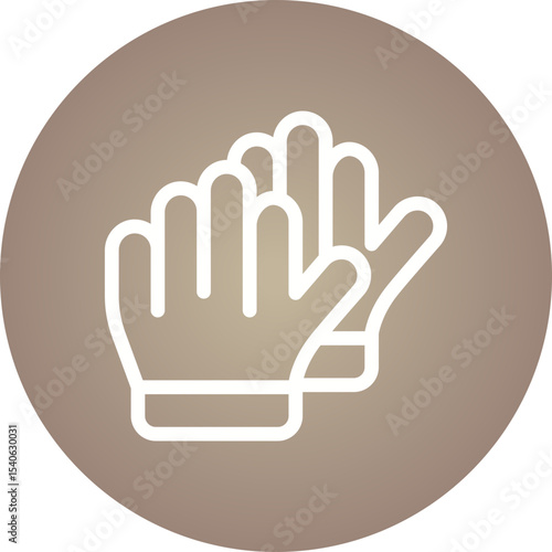 Gloves single icon vector illustration