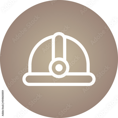 Helmet single icon vector illustration