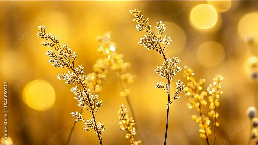 Golden Hour Meadow: Serene Grass in Sunset's Embrace Golden Hour Meadow: Serene Grass in Sunset's Embrace