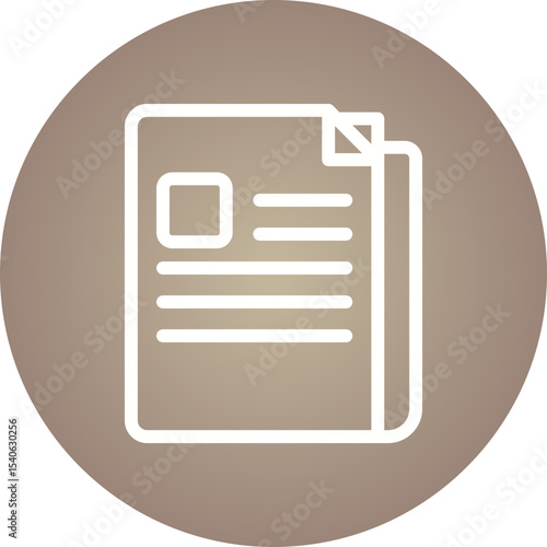 Newspaper single icon vector illustration