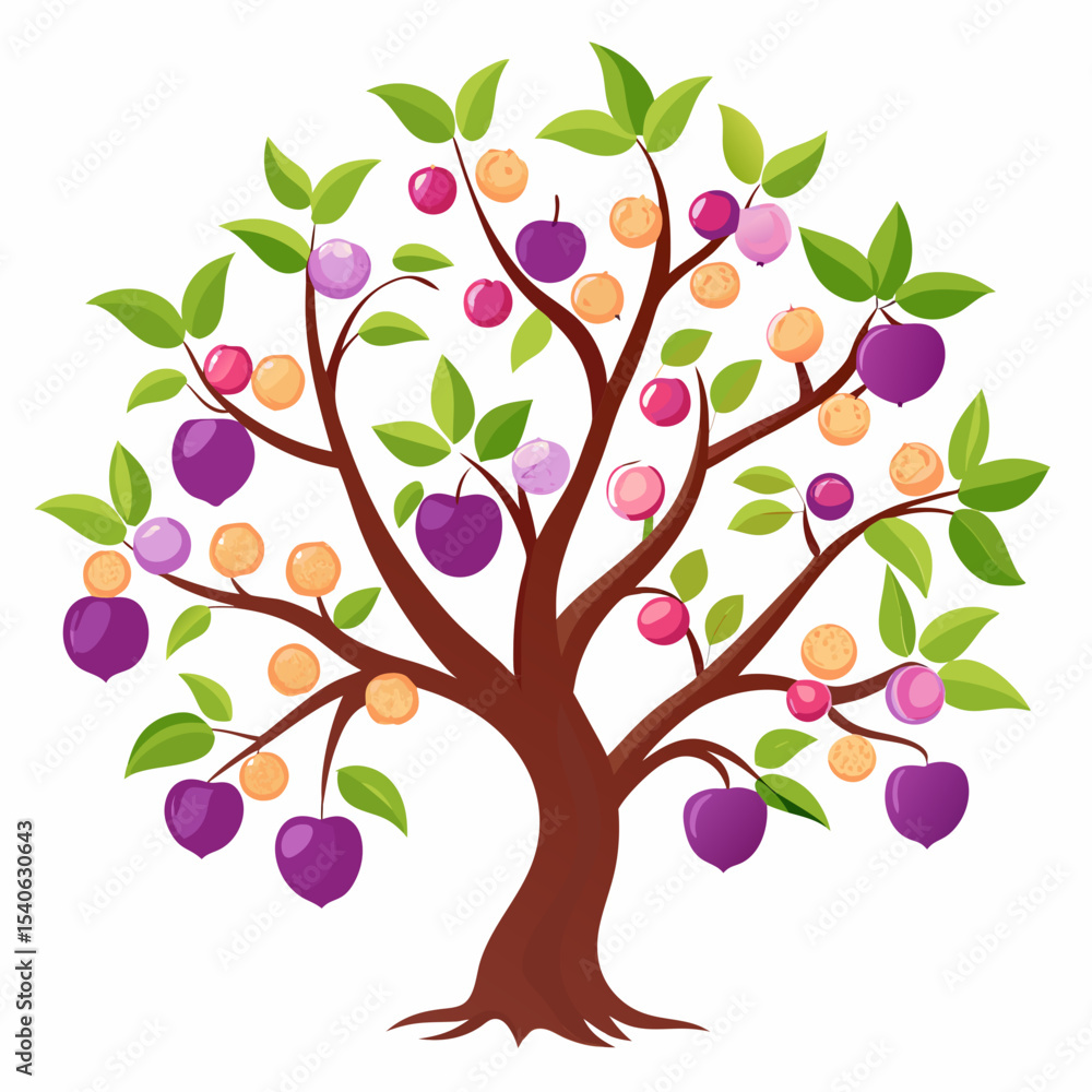 Obraz premium abstract tree with hearts