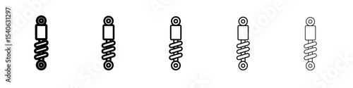 damper icon Flat design on isolated background