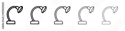 desk lamp icon Flat design on isolated background
