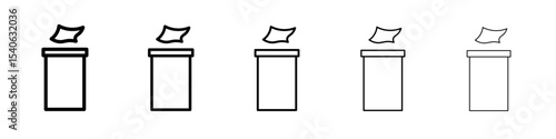 Do not litter icon Flat design on isolated background