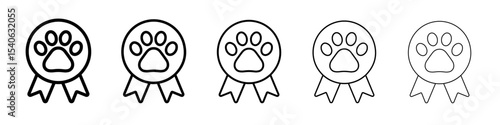 Dog competition icon Flat design on isolated background
