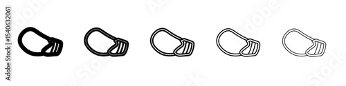 Dog muzzle icon Flat design on isolated background