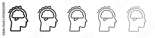 Epilepsy icon Flat design on isolated background