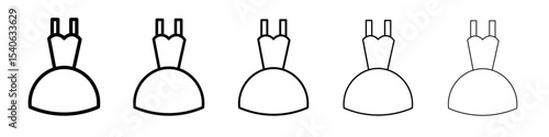 Fashion boutique icon Flat design on isolated background