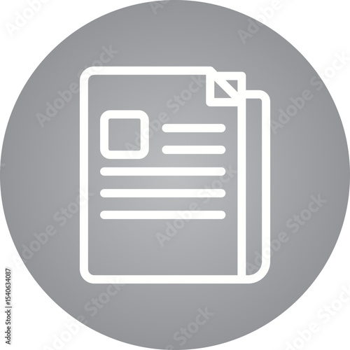 Newspaper single icon vector illustration