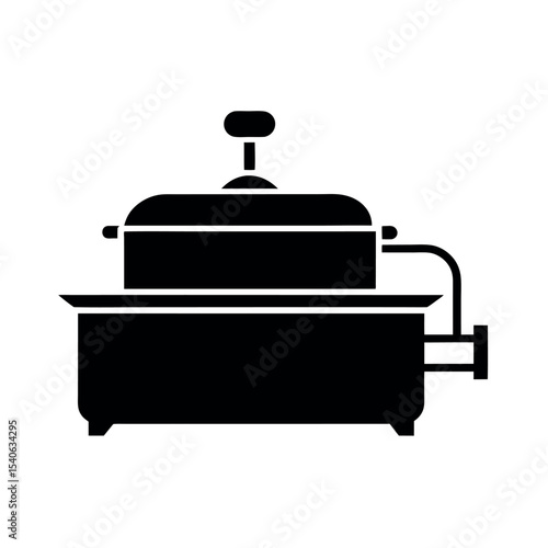 vector illustration of food steamer