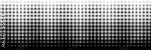 Set of halftone dots gradient pattern texture isolated on white background. Straight dotted spots using halftone circle dot raster texture. Vector blot half tone collection.
