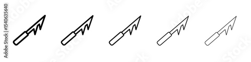 harpoon icon Flat design on isolated background