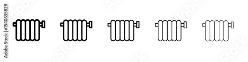 heater icon Flat design on isolated background