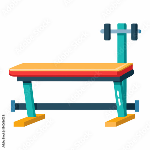 wooden bench isolated on white