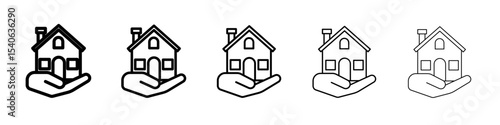 home loan icon Flat design on isolated background