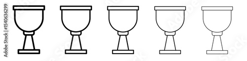 Holy chalice icon Flat design on isolated background