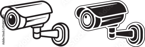 Black and white car with electric plug and metal pipe vector illustration set