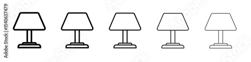 lamp icon Flat design on isolated background