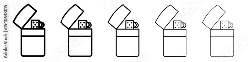 lighter icon Flat design on isolated background
